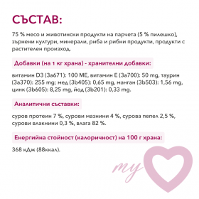 Пълноценен пауч за кучета My Love Adult dogs with chicken с Пилешко месо